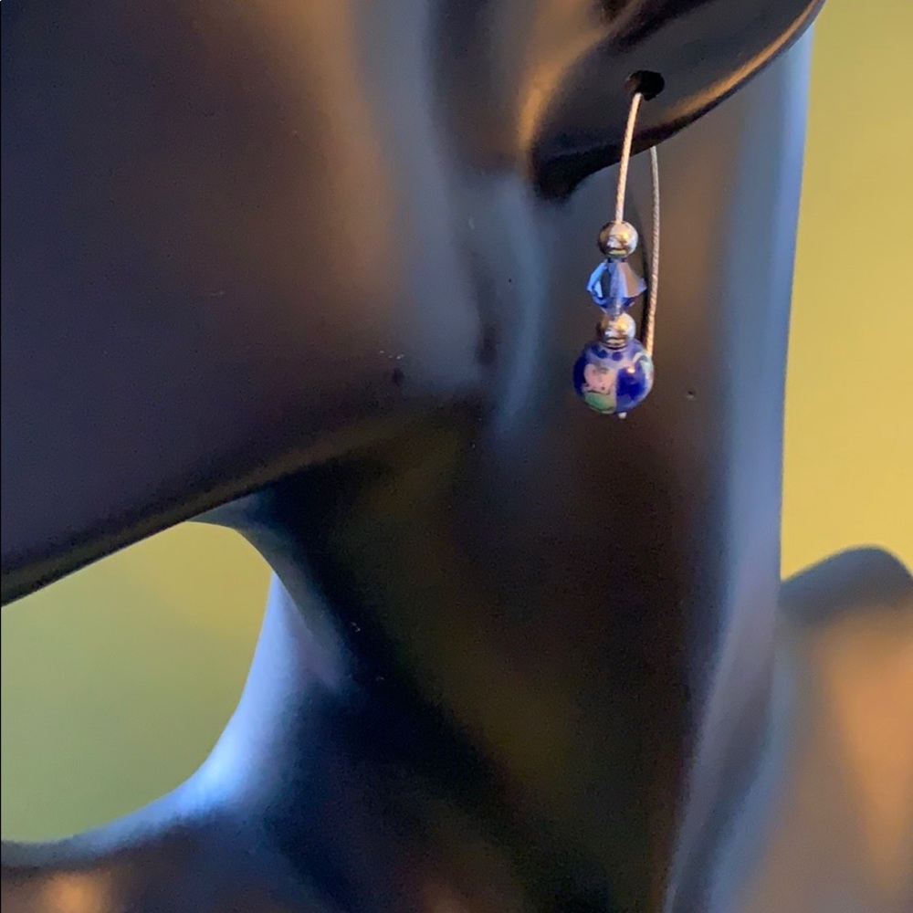 Swarovski Crystal & Sterling Silver Earrings